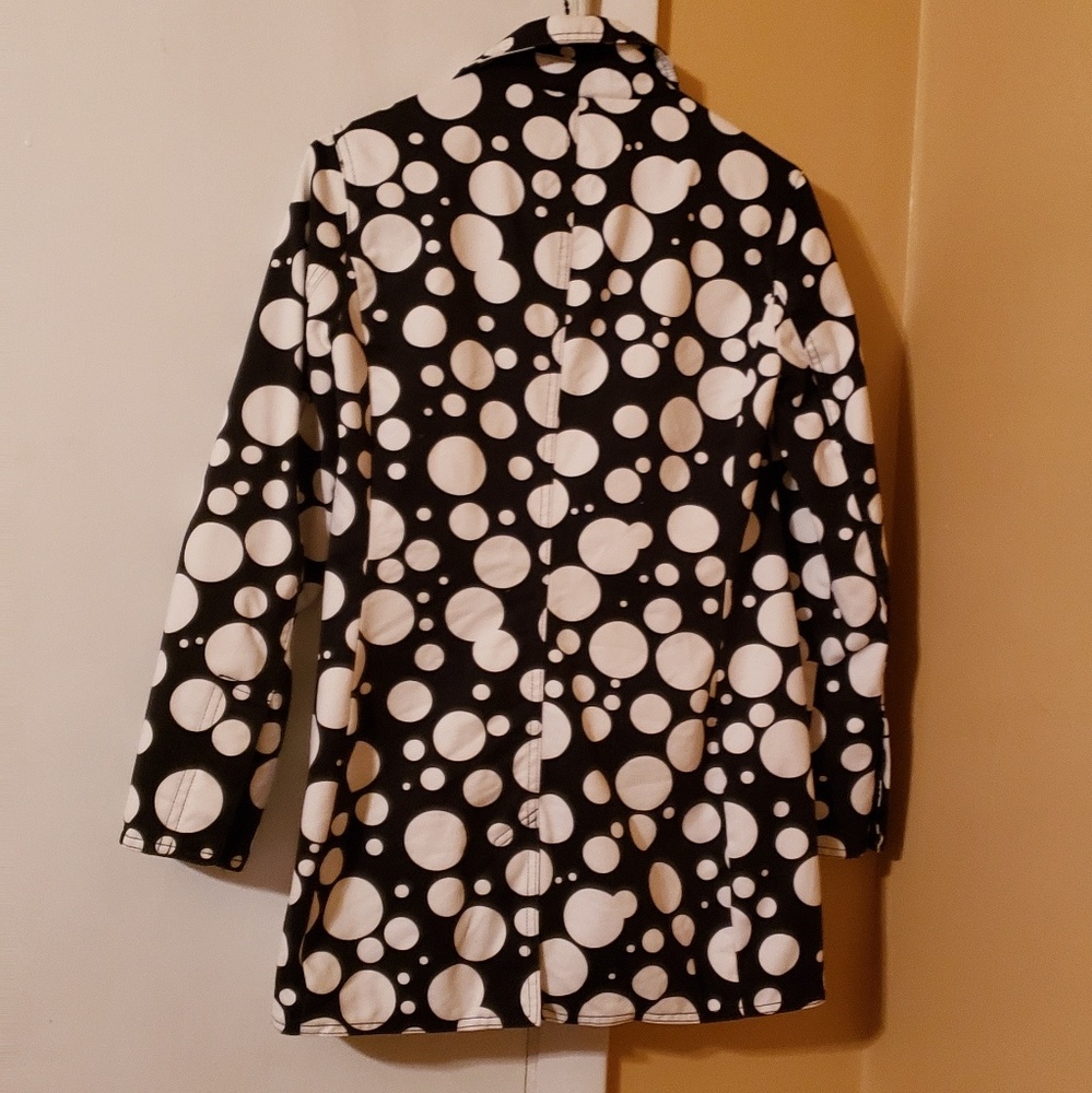Pokadots Button Down Gap Coat - Picture 3 of 8
